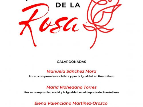 El PSOE de Puertollano reivindica el feminismo y la igualdad con la VI Edición de los ‘Premios de la Rosa’