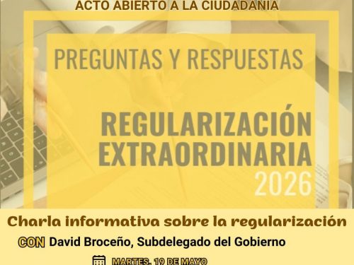El PSOE de Puertollano organiza una charla abierta sobre la Regularización Extraordinaria 2026